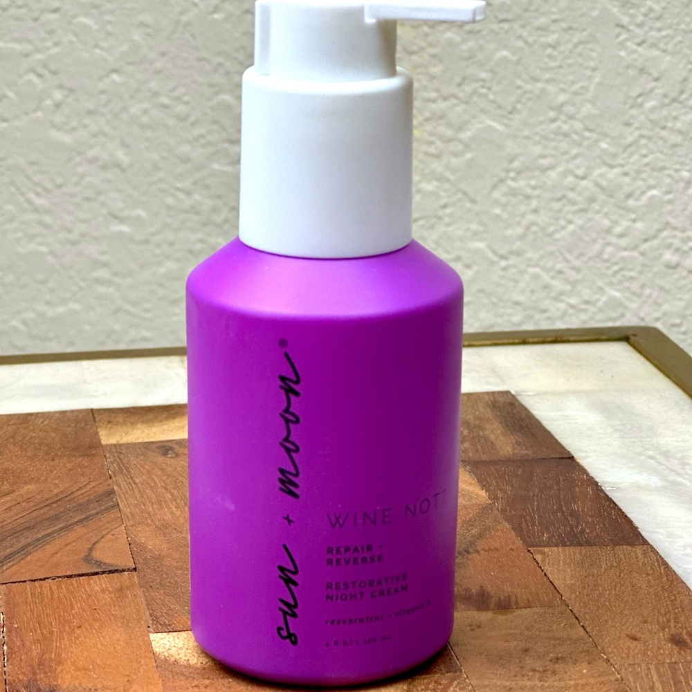 Sun‎ + Moon Wine Not Restorative Night Cream 4oz  new never used 2pak